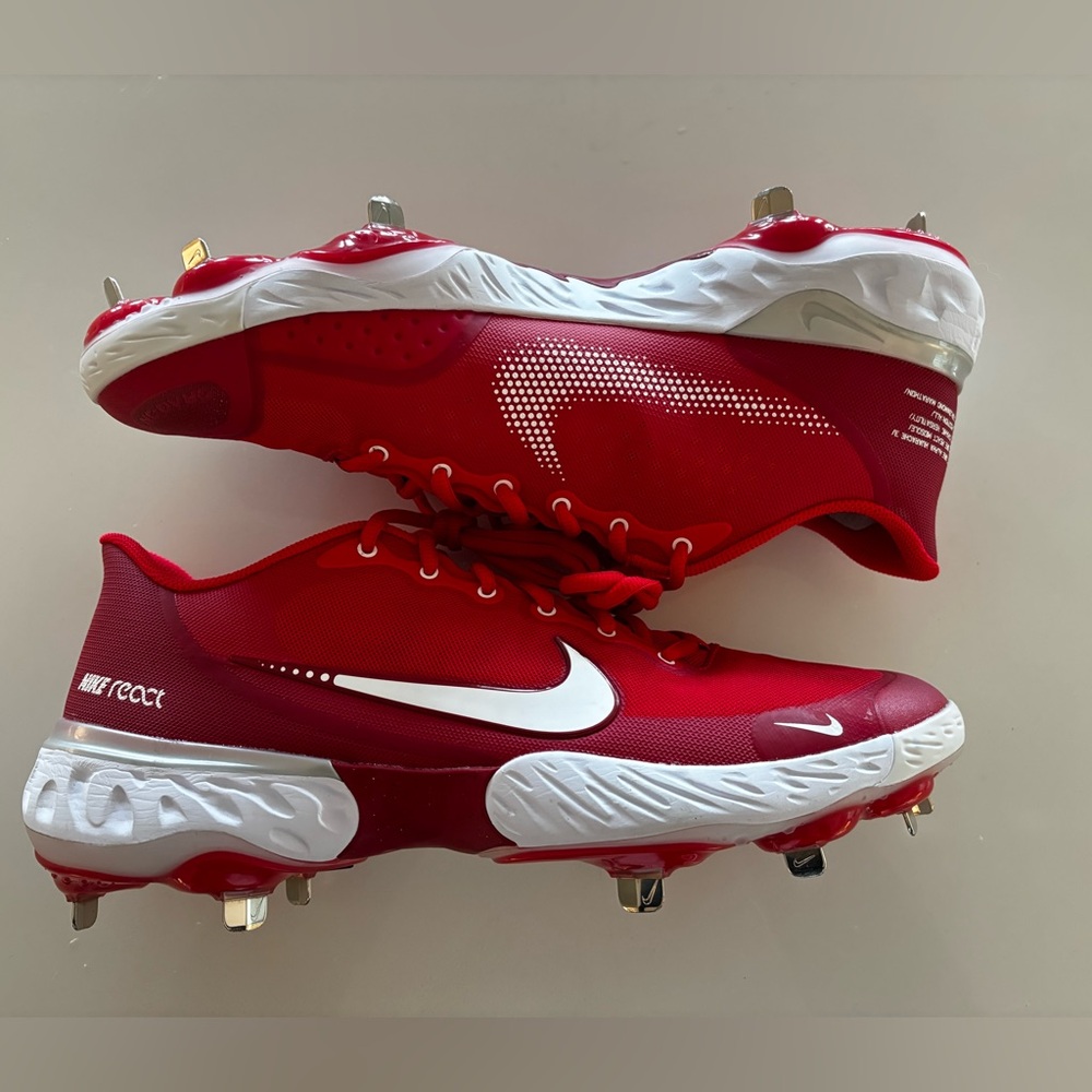 Men’s Nike Alpha Huarache Elite 3 Low
University Red Cleats CK0746-600 Sz 13
